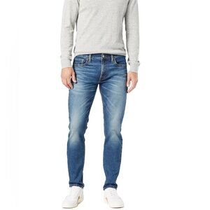 Levi Strauss Signature Mens Slim Fit Blue Jeans